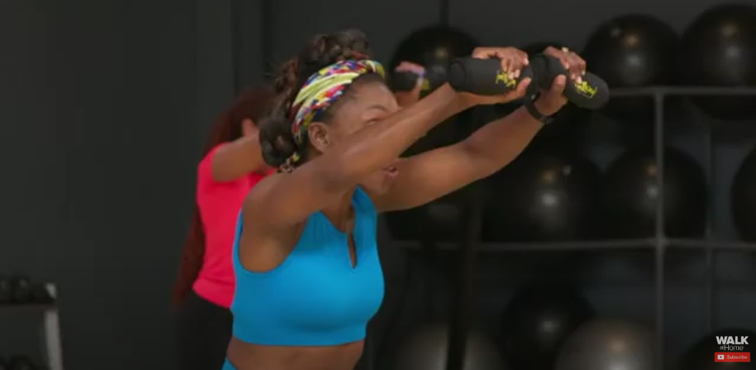 Rocky Filming the Sculpt workout at the Walk Run Lift Studio in Pittsburgh